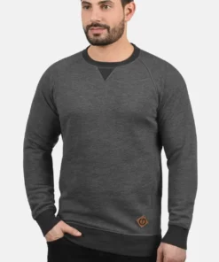 Solid SDVITUNECK - Pullover - Grey Melange