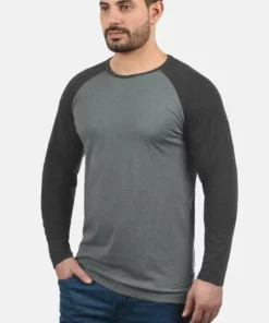 Solid SDBASTIEN - T-shirt à Manches Longues - Grey Melange