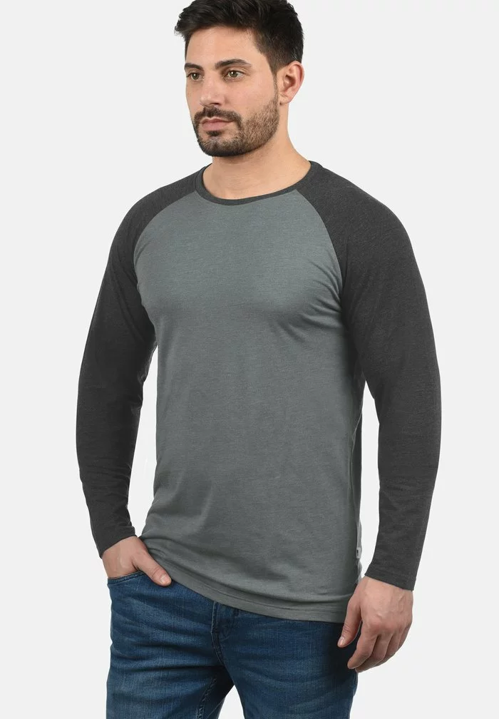 Solid SDBASTIEN - T-shirt à Manches Longues - Grey Melange 1 Solid SDBASTIEN - T-shirt à Manches Longues - Grey Melange