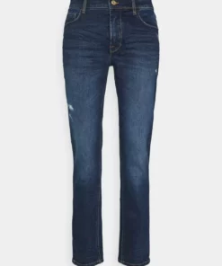 Solid SDJOY - Jean Droit - Dark Blue Denim