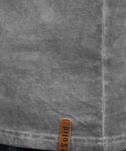 Solid RUNDHALSSHIRT TIMUR - T-shirt à Manches Longues - Mid Grey -Promos Solid Magasin 741c38ff0155406980f5e39d1b45f438