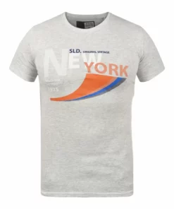 Solid SDTEE - T-shirt Imprimé - Fog Grey M -Promos Solid Magasin 759a9f23faed41168bf7c61f261abeb0