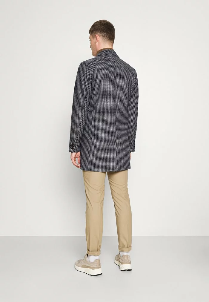Solid SDTAVE DOGTOOTH CHECK COAT 21105921 - Manteau Court - Insignia Blue Melange 3 Solid SDTAVE DOGTOOTH CHECK COAT 21105921 - Manteau Court - Insignia Blue Melange – Image 3