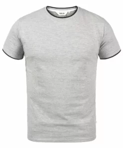 Solid SDSAUL - T-shirt Imprimé - Light Grey Melange -Promos Solid Magasin 76fb583b18ba44ff82b98bbcb9ae4e42