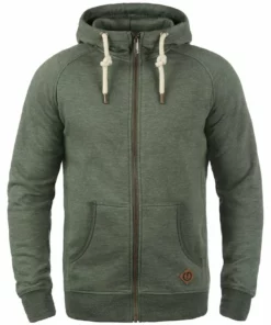 Solid SDVITU - Sweat à Capuche Zippé - Olive -Promos Solid Magasin 778bf64dcbf6458a9af4dcb3c1324b45