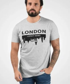 Solid SDCIMO - T-shirt Imprimé - Light Grey Melange