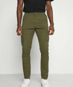 Solid TRUC CARGO FIRM WAIST - Pantalon Cargo - Ivy Green
