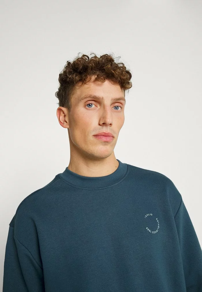 Solid VICTER - Sweatshirt - Ensign Blue 4 Solid VICTER - Sweatshirt - Ensign Blue – Image 4