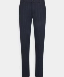 Solid BARRO STRIPE PANTS - Chino - Insignia Blue -Promos Solid Magasin 7b3573188ada42a0b51b7a69c876806c