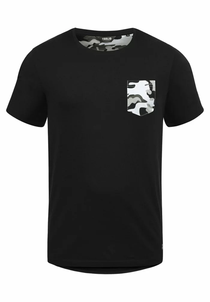 Solid SDCALVIN - T-shirt Imprimé - Black Grey 4 Solid SDCALVIN - T-shirt Imprimé - Black Grey – Image 4