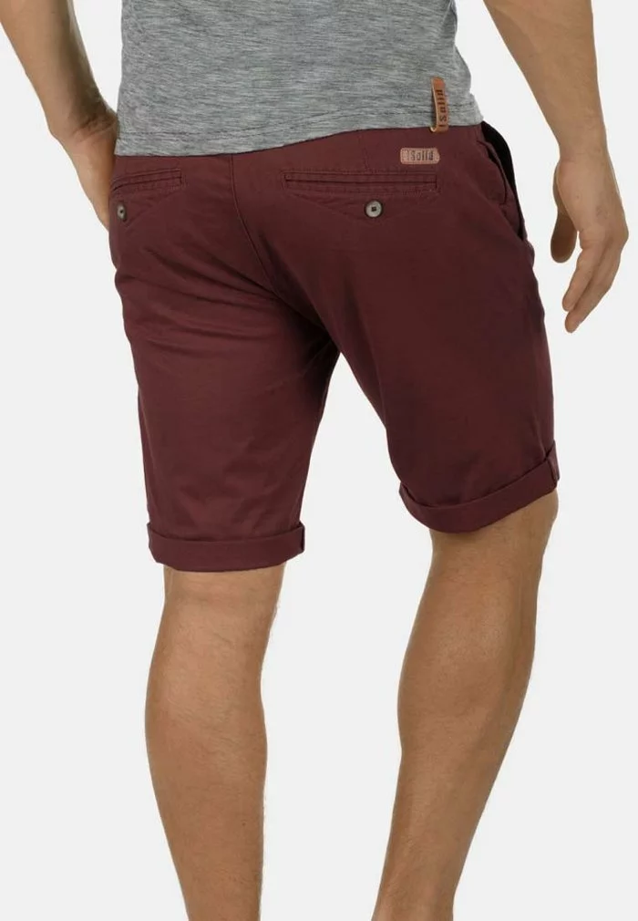Solid SDMONTIJO - Short - Wine Red 2 Solid SDMONTIJO - Short - Wine Red – Image 2