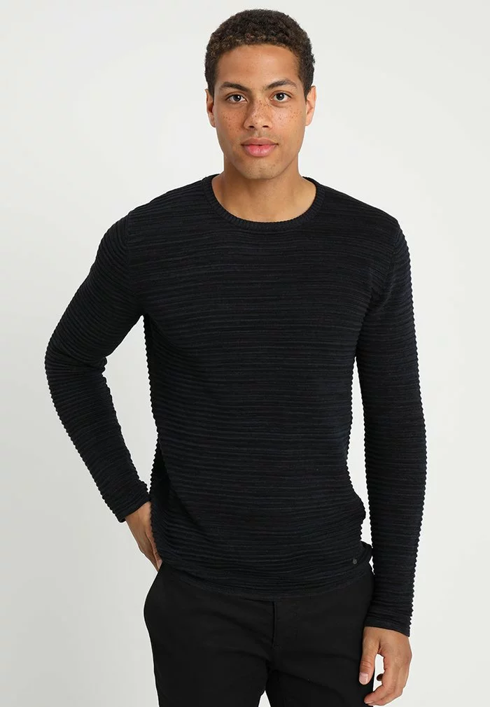 Solid SDSTRUAN - Pullover - Navy Melange 1 Solid SDSTRUAN - Pullover - Navy Melange