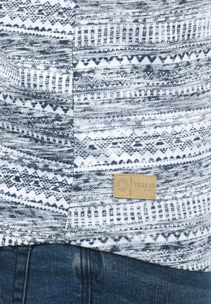 Solid SDINGO - T-shirt Imprimé - Blue 4 Solid SDINGO - T-shirt Imprimé - Blue – Image 4