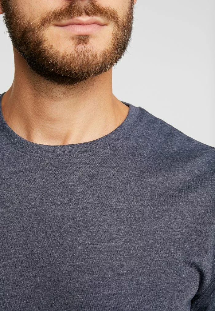Solid SDROCK - T-shirt Basique - Navy Melange 6 Solid SDROCK - T-shirt Basique - Navy Melange – Image 6