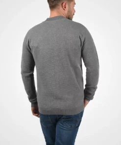 Solid CEZAR - Gilet - Grey Melange -Promos Solid Magasin 83ba424281784a48a1b9ff3a9900d84b