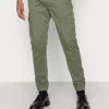 Solid ANDERS ELASTICATED - Pantalon Cargo - Dusty Olive