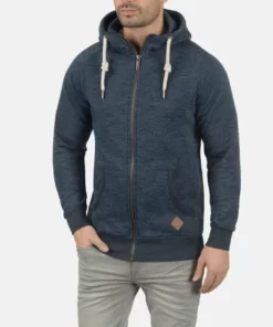 Solid SDVITU - Sweat à Capuche Zippé - Blue