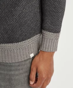 Solid SDRAPEL - Pullover - Mid Grey -Promos Solid Magasin 86d6c8dc2f15410eb494af9ab0f70d47