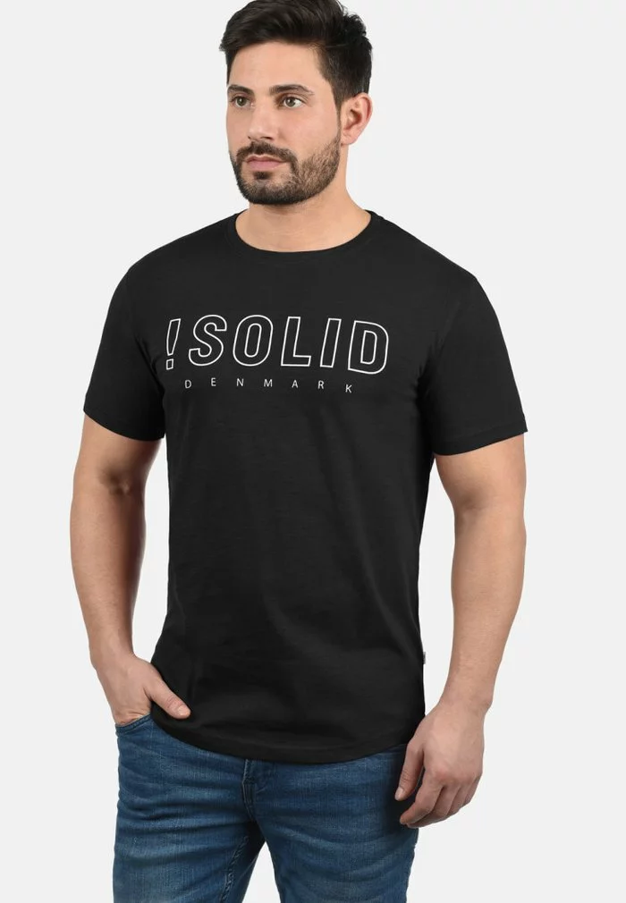 SDSOLIDO - T-shirt Imprimé - Black 1 SDSOLIDO - T-shirt Imprimé - Black