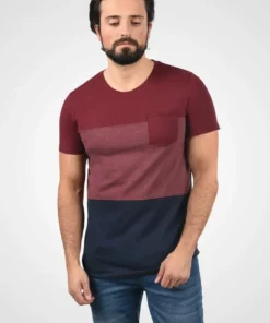 Solid SDMINGO - T-shirt Imprimé - Wine Red