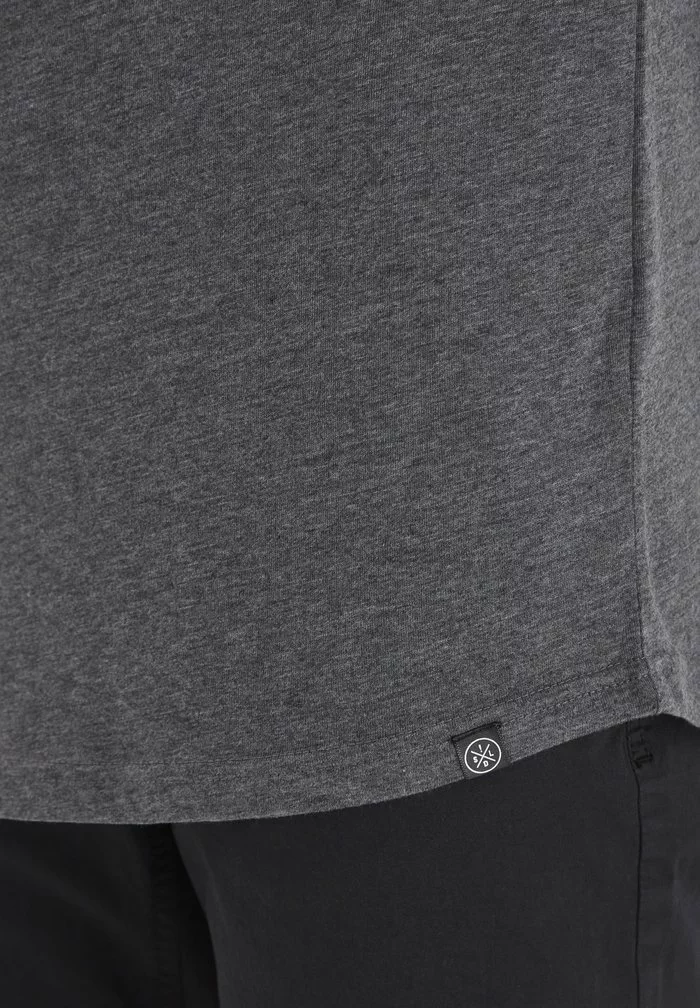 Solid SDLONGO - T-shirt Basique - Grey Melange 4 Solid SDLONGO - T-shirt Basique - Grey Melange – Image 4