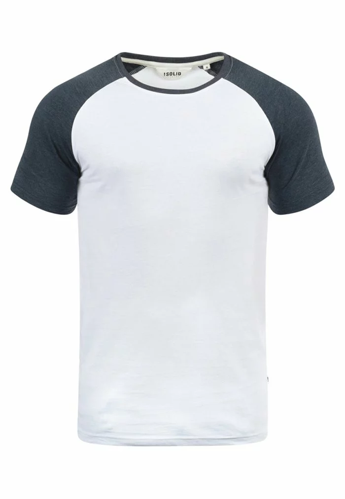 Solid SDBASTIAN - T-shirt Basique - White/blue 4 Solid SDBASTIAN - T-shirt Basique - White/blue – Image 4