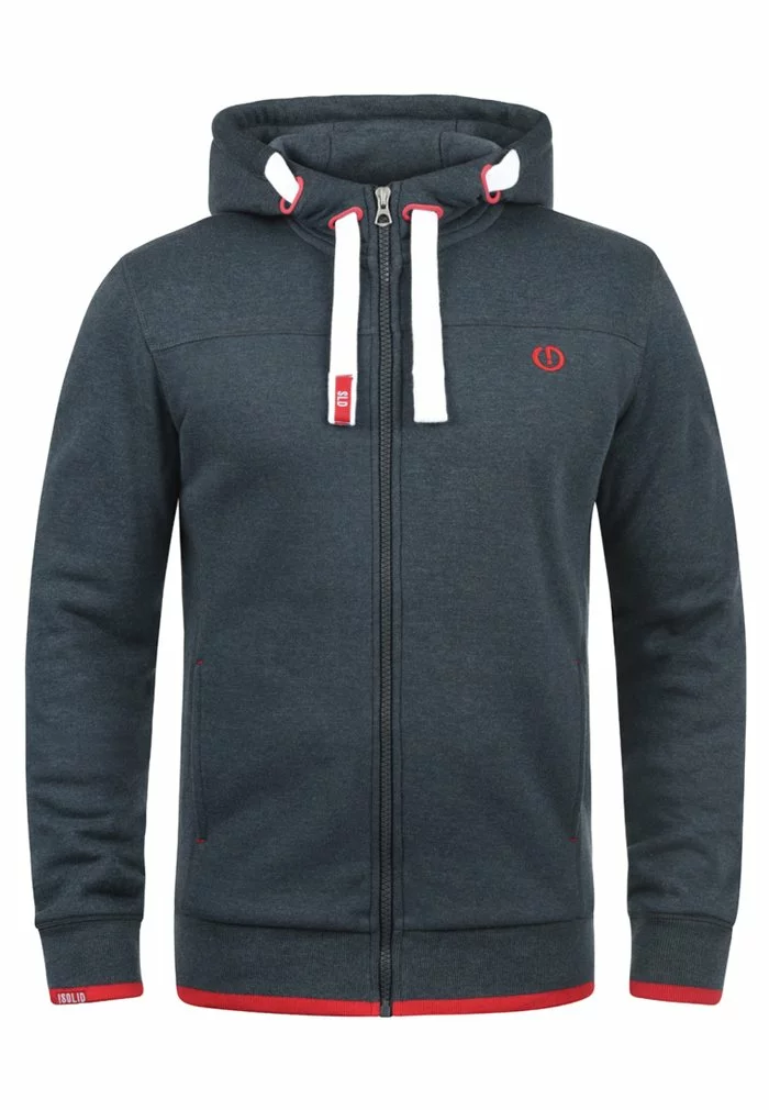 Solid SDBENJAMINZIP - Sweat à Capuche Zippé - Blue Melange 5 Solid SDBENJAMINZIP - Sweat à Capuche Zippé - Blue Melange – Image 5