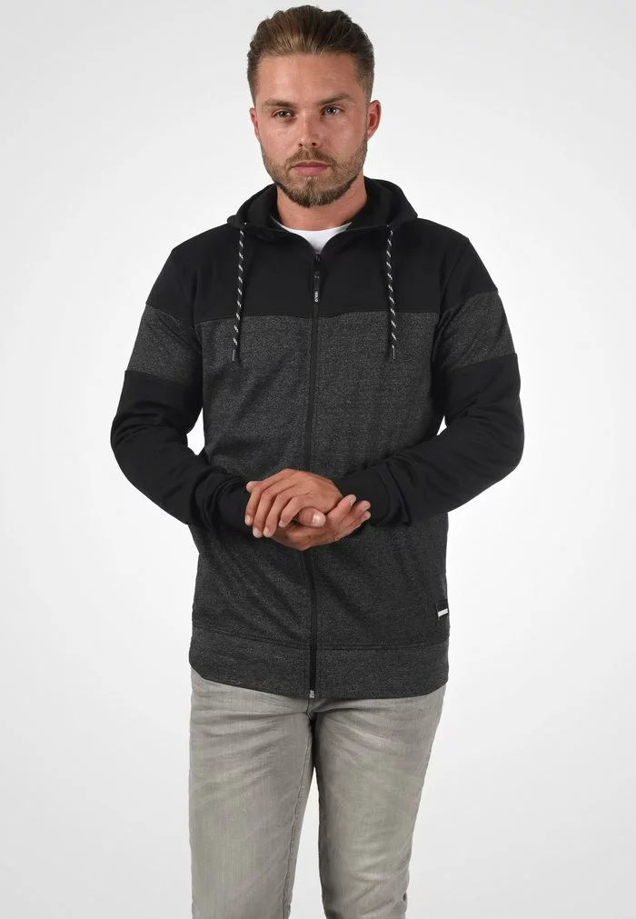 Solid SDBARIS - Sweat à Capuche Zippé - Black 1 Solid SDBARIS - Sweat à Capuche Zippé - Black