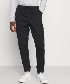 Solid JIM CUFF - Pantalon Cargo - Black