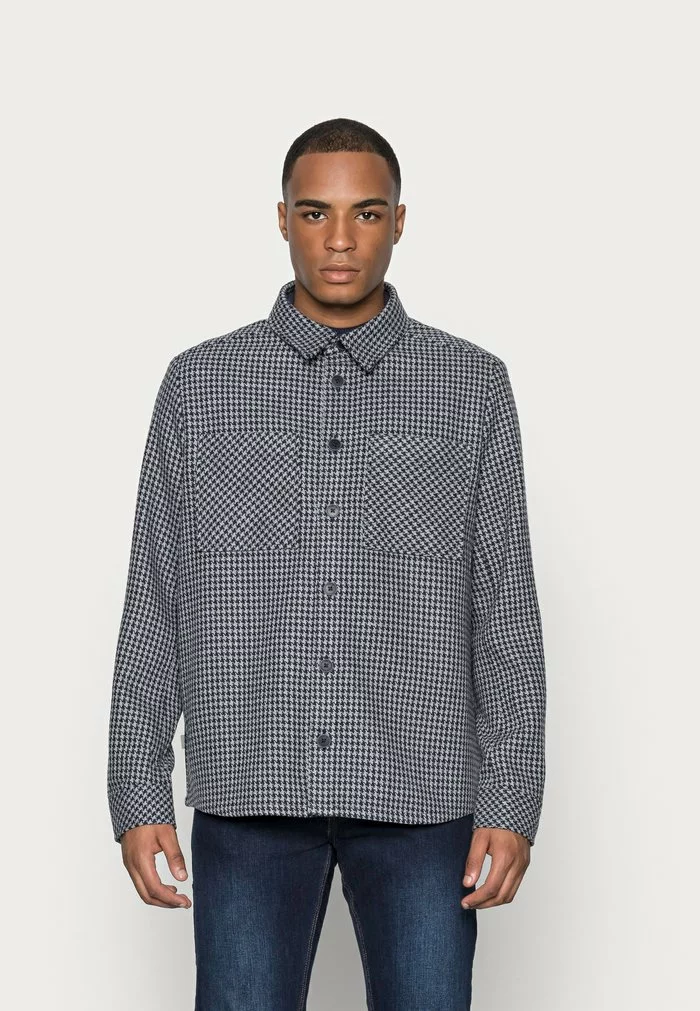 Solid TODD SMALL CHECK - Chemise - Insignia Blue 1 Solid TODD SMALL CHECK - Chemise - Insignia Blue