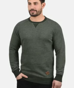 Solid SDVITUNECK - Pullover - Olive