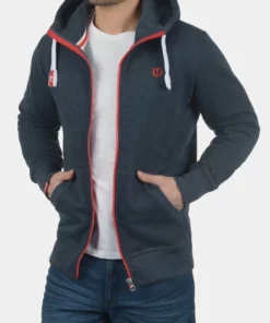 Solid SDBENN - Sweat à Capuche Zippé - Blue Melange -Promos Solid Magasin 8a2bebc731f540d59472714cf1d0aceb