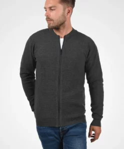 Solid CEZAR - Gilet - Dark Grey Melange