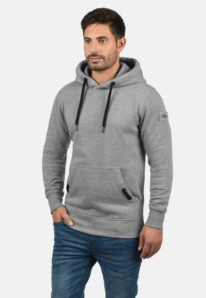 Solid SDTRIP - Sweat à Capuche - Grey Melange 1 Solid SDTRIP - Sweat à Capuche - Grey Melange