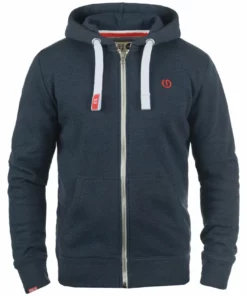 Solid SDBENNZIP - Sweat à Capuche Zippé - Blue Melange -Promos Solid Magasin 90f1e005dd7f4423b66ac6ecc0908f95
