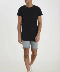 Solid SDLONGO - T-shirt Basique - Black -Promos Solid Magasin 914059ea20a24cfa9b299aa3ac3e2b75