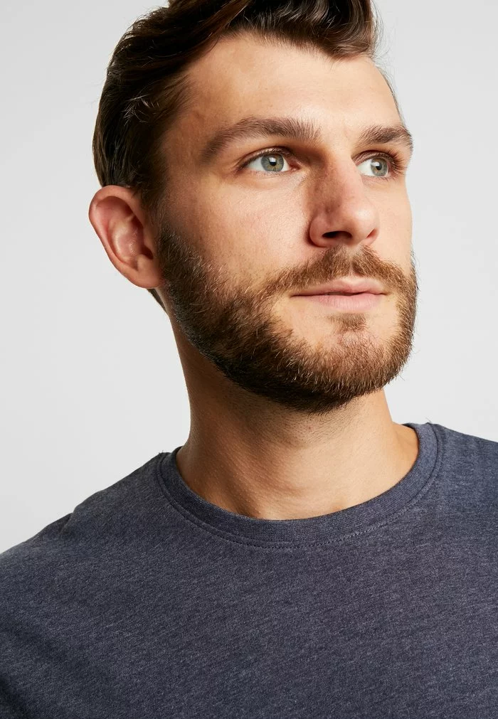 Solid SDROCK - T-shirt Basique - Navy Melange 4 Solid SDROCK - T-shirt Basique - Navy Melange – Image 4