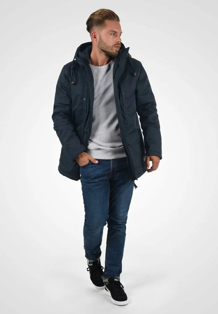 Solid SDFRANCO - Parka - Insignia Blue 2 Solid SDFRANCO - Parka - Insignia Blue – Image 2