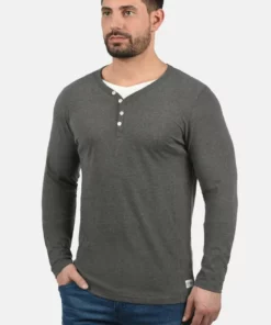 Solid SDDORIANO - T-shirt à Manches Longues - Grey