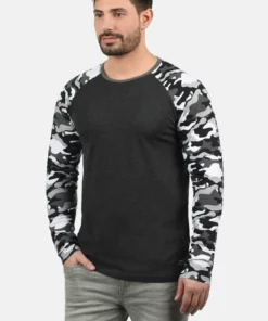 Solid SDCAJUS - T-shirt à Manches Longues - Dark Grey