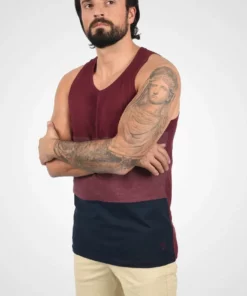 Solid MINHO - Débardeur - Wine Red