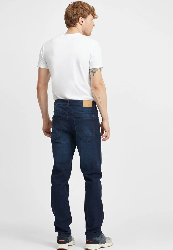 Solid SDFINLAY - Jean Droit - Dark Blue Denim 3 Solid SDFINLAY - Jean Droit - Dark Blue Denim – Image 3