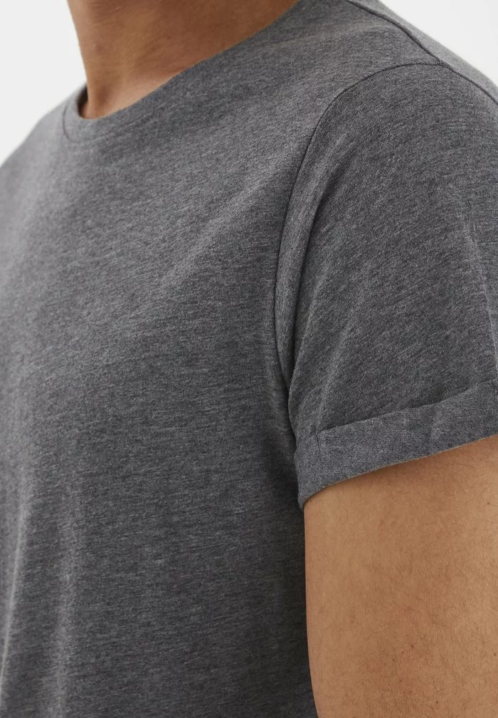 Solid SDLONGO - T-shirt Basique - Grey Melange 5 Solid SDLONGO - T-shirt Basique - Grey Melange – Image 5