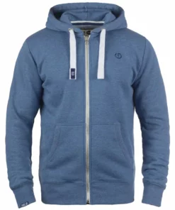 Solid SDBENNZIP - Sweat à Capuche Zippé - Faded Blue -Promos Solid Magasin 9e80104da51848e2a8914665b886a79a