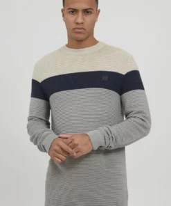 Solid SDVALENCIA 21106793 - Pullover - Light Grey Melange