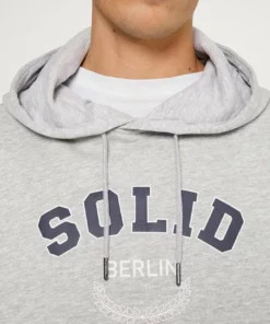 Solid SDVARESH HOOD - Sweatshirt - Light Grey Melange -Promos Solid Magasin 9f86798f21824d5dbec4a488bd1fbdfe