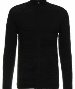 Solid SDSTRUAN CARDIGAN - Gilet - Black -Promos Solid Magasin 9fa826507db9482ba6410ca3e45764c6