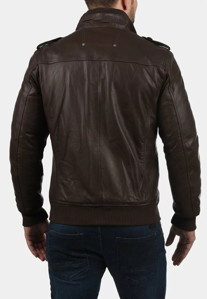 Solid SDCAMASH - Veste En Cuir - Brown 2 Solid SDCAMASH - Veste En Cuir - Brown – Image 2