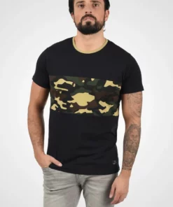 Solid SDCALLUX - T-shirt Imprimé - Black Dusty