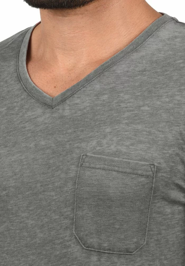 Solid SDTHEON - T-shirt Basique - Mid Grey 3 Solid SDTHEON - T-shirt Basique - Mid Grey – Image 3